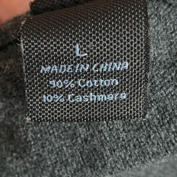 Marc Anthony • Grey Cotton Cashmere Sweater - Picture 4 of 4